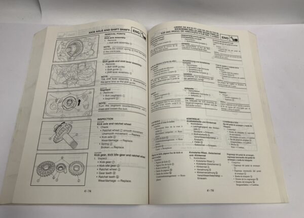 Manual de servicio Yamaha WR450F (T) - Imagen 2